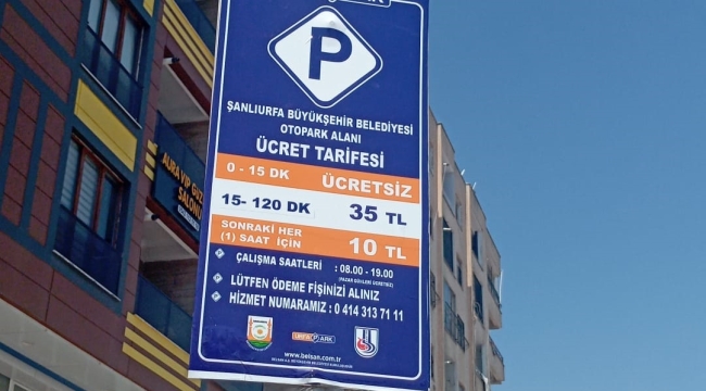 Şanlıurfa'da parkometre ücretine zam geldi