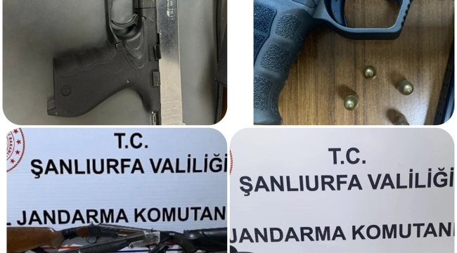 Şanlıurfa'da uyuşturucu ve silah operasyonu