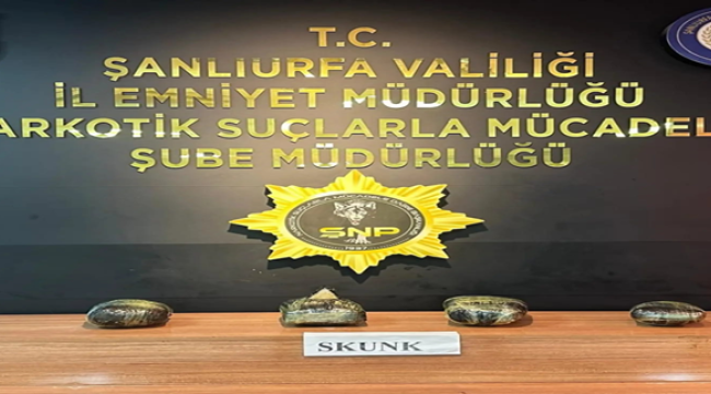 Şanlıurfa'da uyuşturucuyla operasyonu, 4 gözaltı
