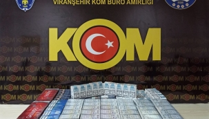 Viranşehir'de çok sayıda gümrük kaçağı sigara ele geçirildi