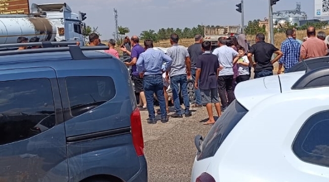 Viranşehir'de tanker ile otomobil çarpıştı, 5 yaralı