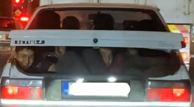 Bagajda çocuk taşıyan sürücüye anında ceza...