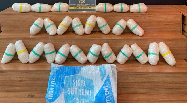 Şanlıurfa'da 26 kilo metamfetamin maddesi ele geçirildi