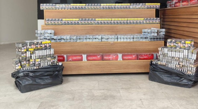 Şanlıurfa'da 3 bin 100 paket kaçak sigara ele geçirildi