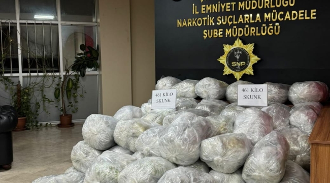 Şanlıurfa'da 461 Kilo Skunk Maddesi ele geçirildi