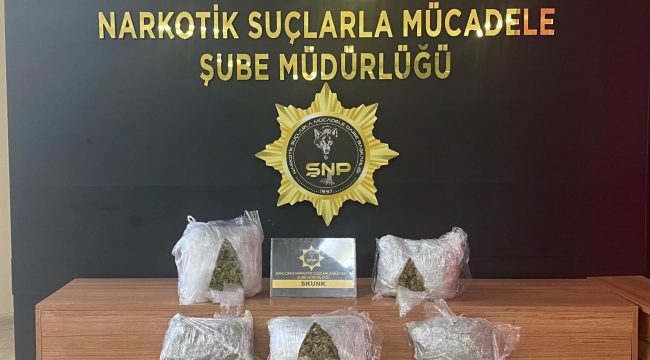 Şanlıurfa'da 6 kilo 200 gram skunk maddesi ele geçirildi