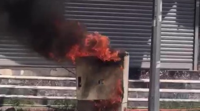 Şanlıurfa'da elektrik panosu yangını
