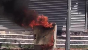 Şanlıurfa'da elektrik panosu yangını