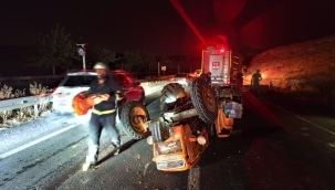 Şanlıurfa'da tır ile traktör çarpıştı, 1 ağır yaralı