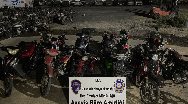 Viranşehir'de motosiklet sürücülerin denetim