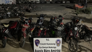 Viranşehir'de motosiklet sürücülerin denetim