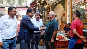 Halil Aslan, esnaf ve vatandaşın yanında