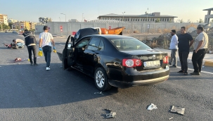 Şanlıurfa'da otomobil ile elektrikli bisiklet çarpıştı, 1 ölü, 1 yaralı