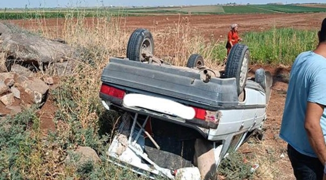 Şanlıurfa'da otomobil takla attı: 1 yaralı
