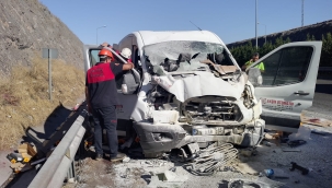 Şanlıurfa- Gaziantep otoyolunda kaza, 1 ağır yaralı