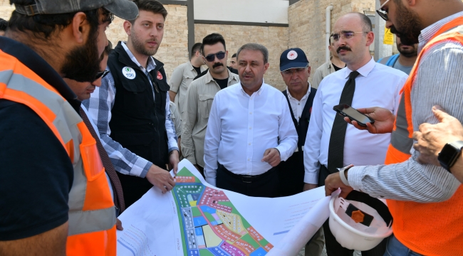 Vali Şıldak, Eyyübiye Toki Deprem Konutlarını İnceledi