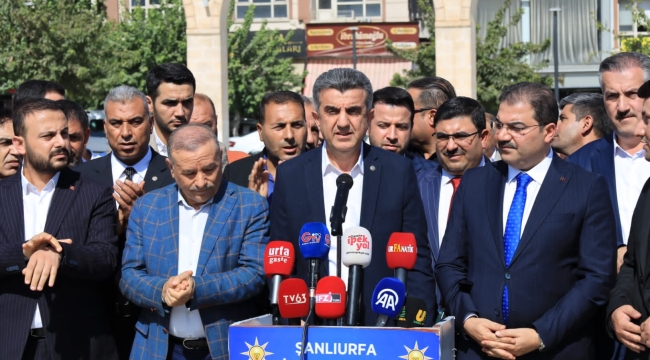 AK Parti Şanlıurfa İl Başkanı Günbegi'den İsrail'e sert tepki