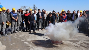 Büyükşehir Personeline Yangına Müdahale Eğitimi Verildi