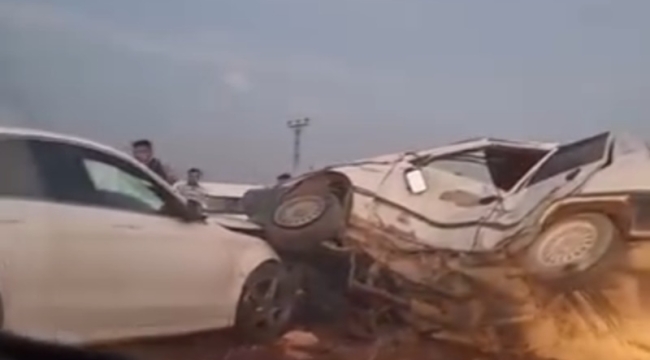 Eyyübiye'de iki otomobil çarpıştı, 1 yaralı