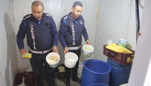 Eyyübiye'de kaçak imalathaneye baskın