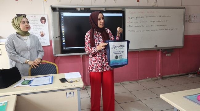 Eyyübiye'nin Sıfır Atık Toplama Aracı Okullarda