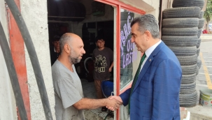 İl Başkanı Günbegi her daim esnafla