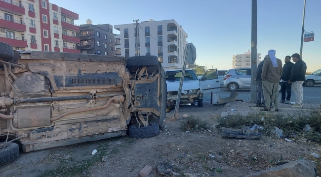 Şanlıurfa'da ki otomobil çarpıştı, 1 yaralı