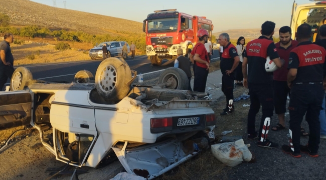 Şanlıurfa'da otomobil takla attı, 6 yaralı 