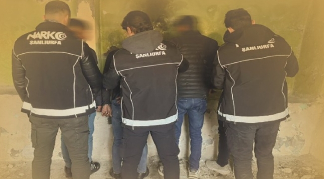 Şanlıurfa'da uyuşturucu operasyonuna, 7 tutuklama