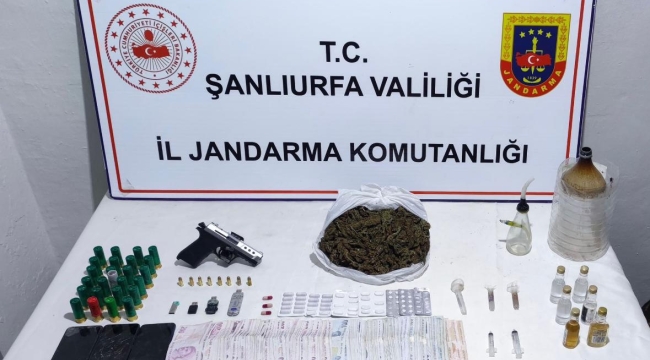 Şanlıurfa'da uyuşturucu ve silah operasyonu