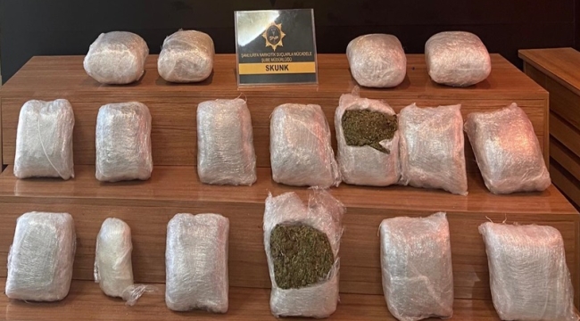 Şanlıurfa'da uyuşturucuyla operasyonu! 2 gözaltı