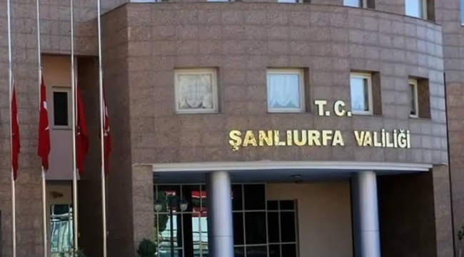 Şanlıurfa Valiliği duyurdu: 3 gün yasak