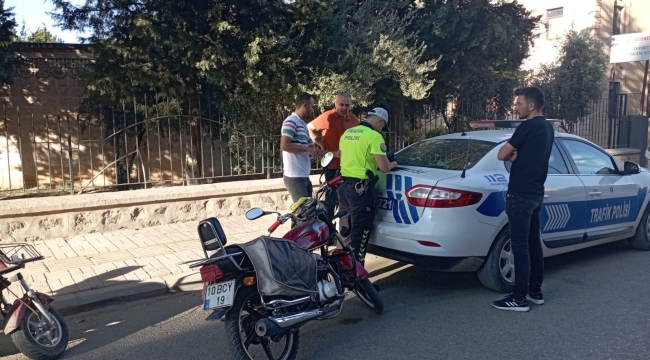 Trafikte Motosikletlerde Kask Denetimi