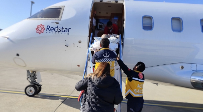 Ambulans uçak 15 yaşındaki Vedat için havalandı