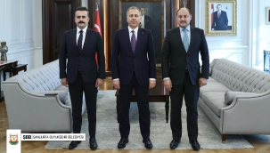 Başkan Kasım Gülpınar İçişleri Bakanı Ali Yerlikaya ile bir araya geldi