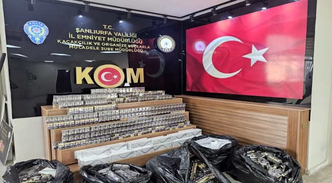 Şanlıurfa'da kaçakçılığa büyük darbe! Piyasa değeri 300 bin TL