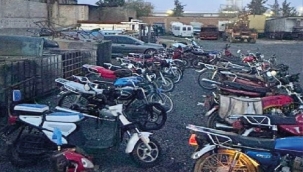 Şanlıurfa'da motosiklet hırsızlığı operasyonu: Onlarcası yakalandı