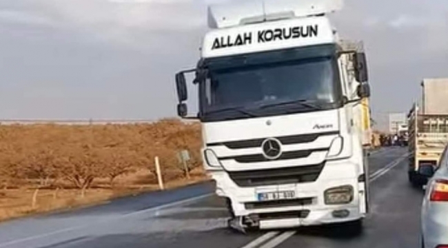 Şanlıurfa'da ticari araç ile kamyon çarpıştı, 2 yaralı