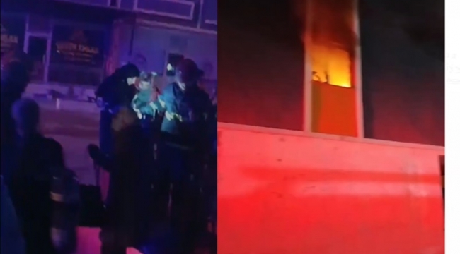 Haliliye'de apartmanda yangın, mahsur kalanları itfaiye kurtardı
