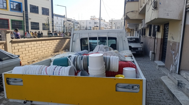Haliliye'de sağlıksız koşullarda üretilen yoğurt ve peynir ele geçirildi