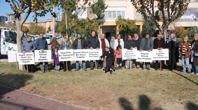 Şanlıurfa'da 3 Aralık dünya engelliler gününde bir araya geldiler