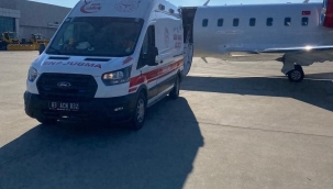 Şanlıurfa'da uçak ambulans Ömer için havalandı 