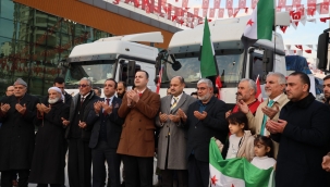 Şanlıurfa'dan Suriye'ye insanı yardım malzemesi gönderildi 