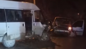 Suruç'ta 3 aracın karıştığı zincirleme trafik kazası: 9 yaralı 