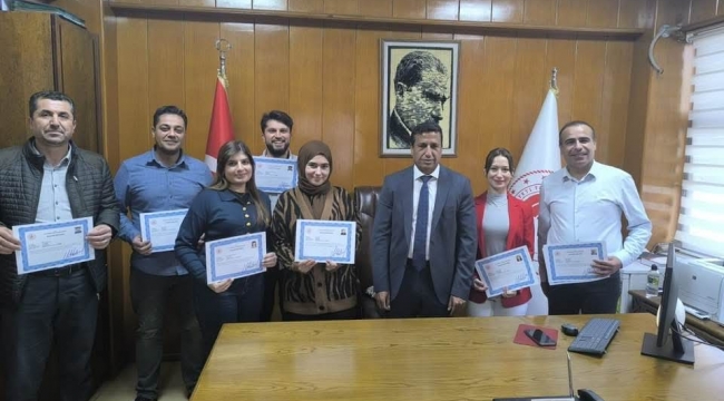 Kaymakam Kıyıcı'dan Eyyübiye gıda denetim ekibine başarı belgesi