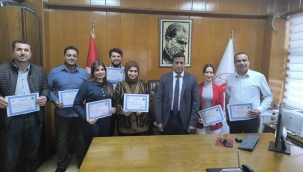 Kaymakam Kıyıcı'dan Eyyübiye gıda denetim ekibine başarı belgesi