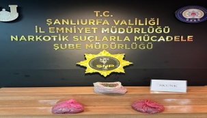 Şanlıurfa'da 2 kilo 450 gram skunk maddesi ele geçirildi