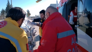 Şanlıurfa'da ambulans helikopter 25 günlük bebek için havalandı