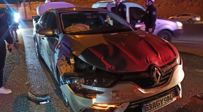 Şanlıurfa'da  iki otomobil çarpıştı, 2. yaralı 