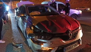 Şanlıurfa'da  iki otomobil çarpıştı, 2. yaralı